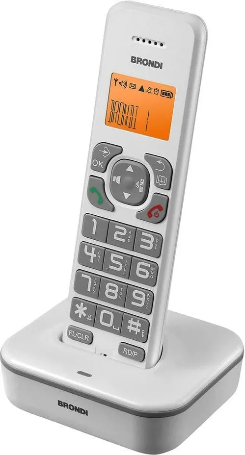 Telefon pa kabllo Brondi Bravo Star bardhë/gri - 1