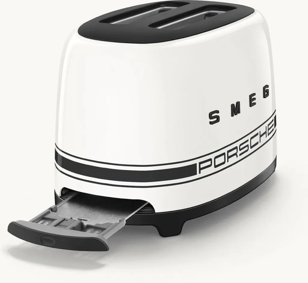 Thekëse buke SMEG X Porche TSF01PCWEU, e bardhë - 5