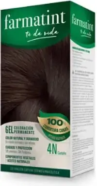Ngjyrë për flokë Farmatint Permanent Color Gel 4N unisex kafe 135ml