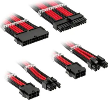 Set kabllosh Kolink CoreStandard EK BRD, 4 kabllo, e zezë e kuqe