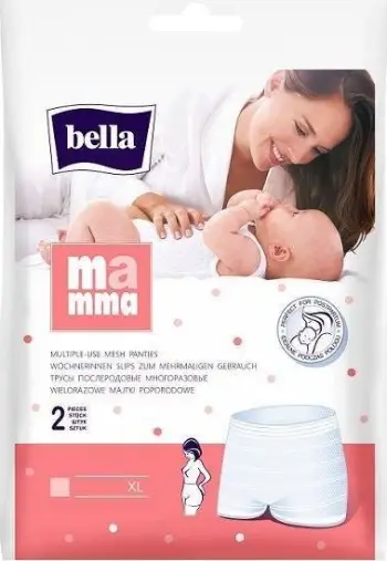 Pantallona pas lindjes Bella Mamma, madhësia XL, set 2 copë, të bardha