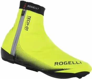 Mbulesa këpucësh për çiklizëm Yakimasport, uniseks, të zeza fluor