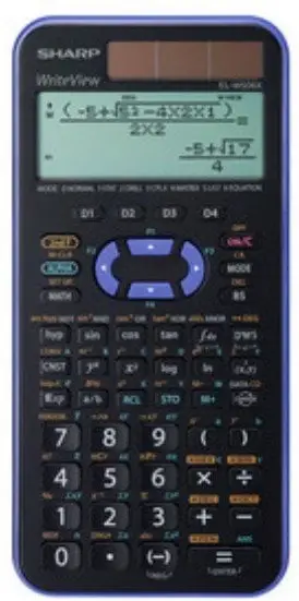 Kalkulator shkollor SHARP EL-W506TBSL, WriteView, solar, i zi