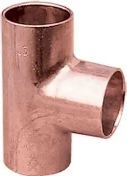 Tee reduktuese Viega 125479, 42 x 18 x 42mm, për saldim, bakri