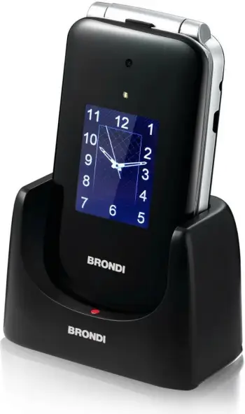 Celular Brondi Amico Supervoice, nero/silver