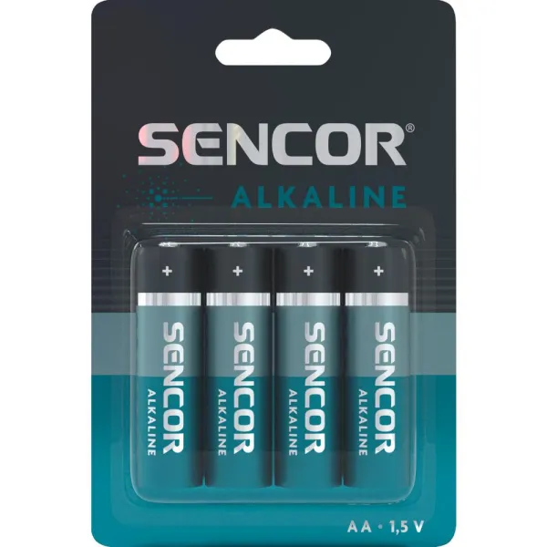 Bateri Sencor SBA LR6 4BP AA Alk, 4 copë - 1