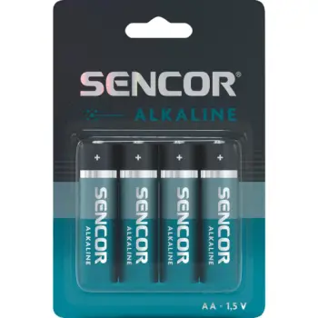 Bateri Sencor SBA LR6 4BP AA Alk, 4 copë