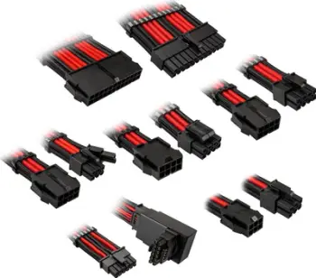 Set kabllosh zgjeruese Kolink Core Pro 12VHWPR Type 1, të gërshetuara, e zezë e kuqe
