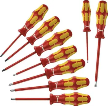 Set kaçavida Wera, 9 copë, të kuqe