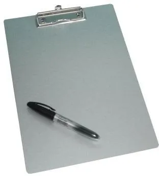 Clipboard Wedo 057854 A4, alumin, kapëse e fortë, argjendtë - 1