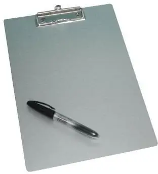 Clipboard Wedo 057854 A4, alumin, kapëse e fortë, argjendtë