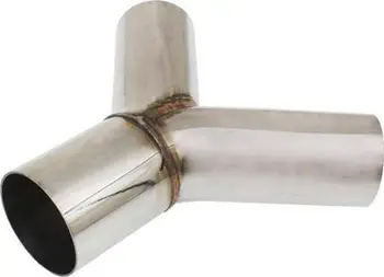 Tee shkarkimi TurboWorks 90°, 51 60mm, çelik inox 304, metalik