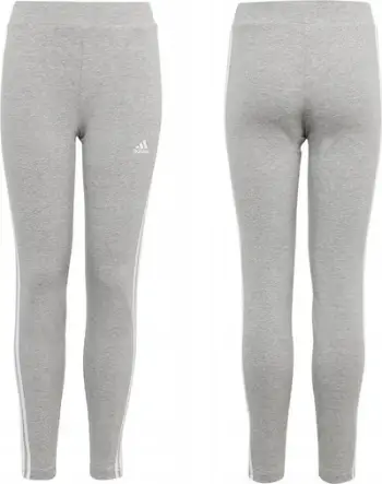 Pantallona për vajza adidas 3 Stripes TIG Jr IC3624, pambuk poliester, gri