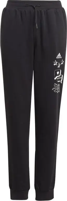 Pantallona për vajza adidas BLUV Q3 Pant Jr IA1553, me xhepa, beli i rregullueshëm, jeshile