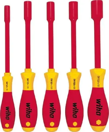 Set kaçavidash elektrik Wiha SoftFinish, 6 copë, i izoluar