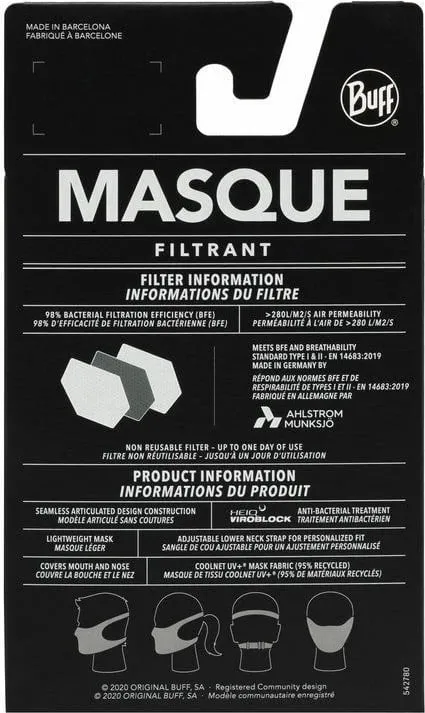 Maskë filtruese Buff, unisex, azir multi - 8