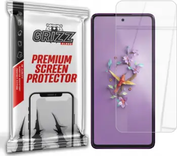 Xham mbrojtës Grizz HybridGlass 9H për HMD Crest Max, rezistent ndaj gërvishtjeve, transparent