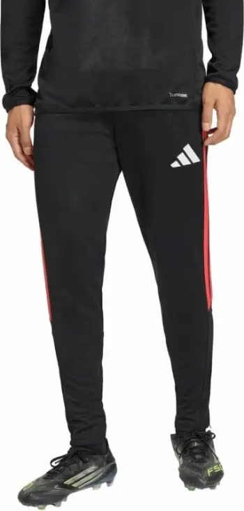 Pantallona sportive për meshkuj adidas, të zeza e të kuqe