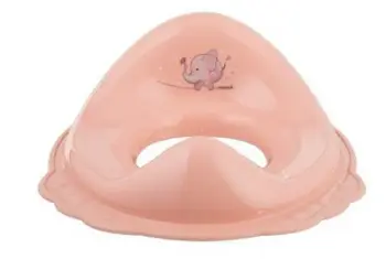 Mbulesë tualeti për fëmijë Maltex Minimal Pink Elephant, universale, me gomë kundër rrëshqitjes, rozë