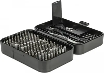 Set kaçavidash precize DeLOCK 64167, magnetizues i integruar, në kuti plastike - 1