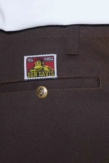 Pantallona pune Ben Davis Original Bens, twill, prerje e rregullt, ngjyrë neutrale