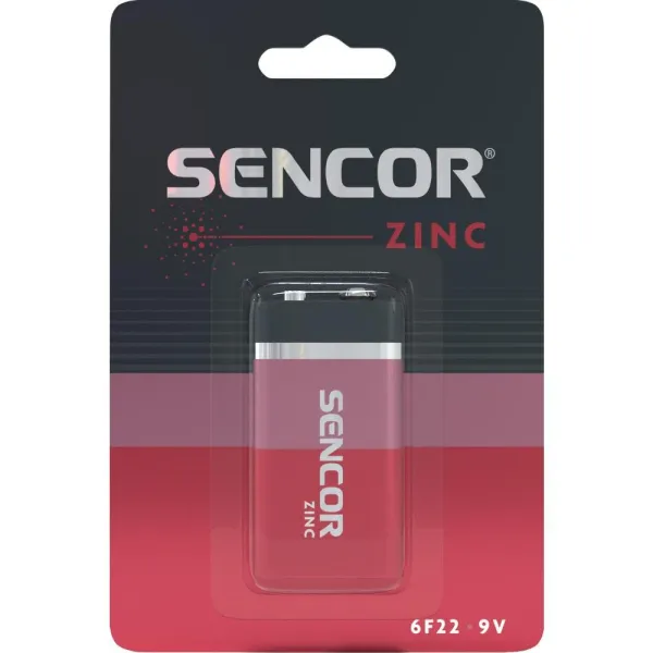 Bateri Sencor SBA 6F22 1BP 9V Zn, 1 copë - 1