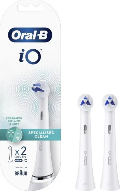 Kokë furçe dhëmbësh Oral-B iO Specialised Clean EB2, komplet 2 copë, e bardhë - 1