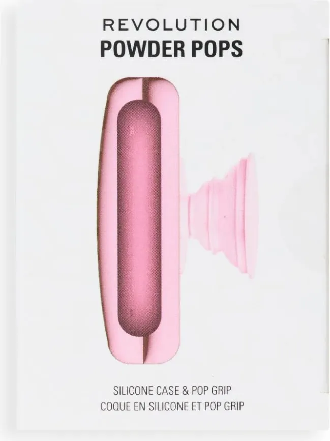 Revolution Powder Pops Silicone Case & Pop Socket- Pink - 1