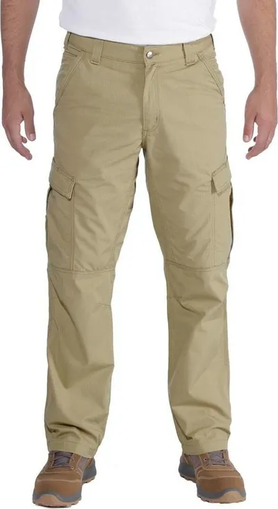 Pantallona pune Carhartt Force Ripstop Cargo për meshkuj, relaxed fit, dark khaki - 1