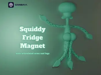 Squiddy Fridge Magnet - e gjelbert