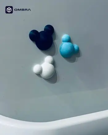 Micky Fridge Magnet Set – 6 Pieces (Blue & White)