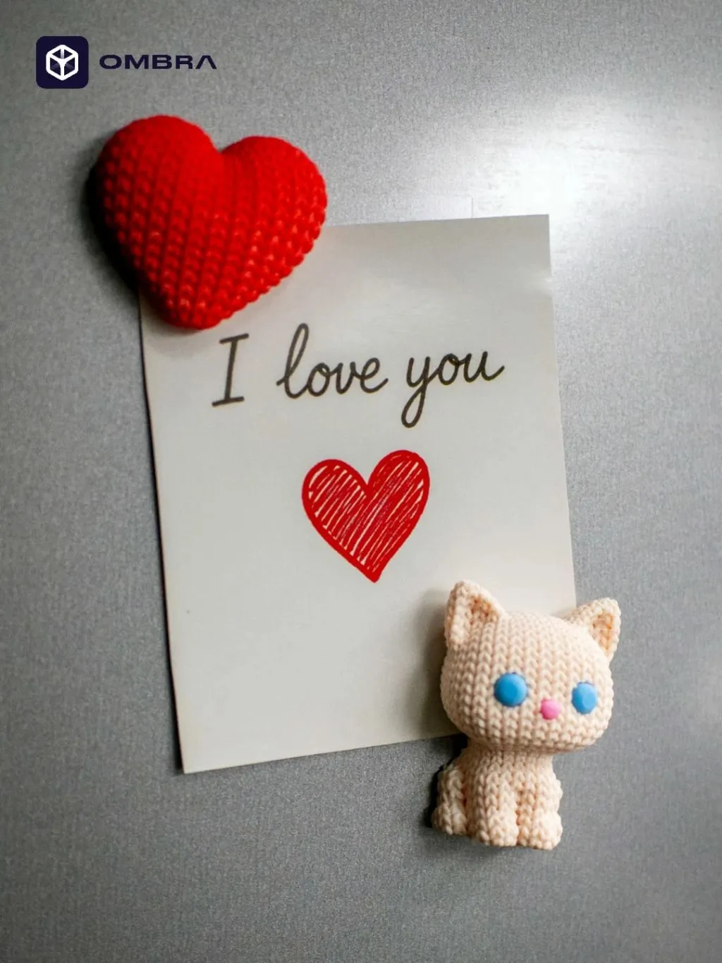 Heart Fridge Magnet - e Kuqe - 1