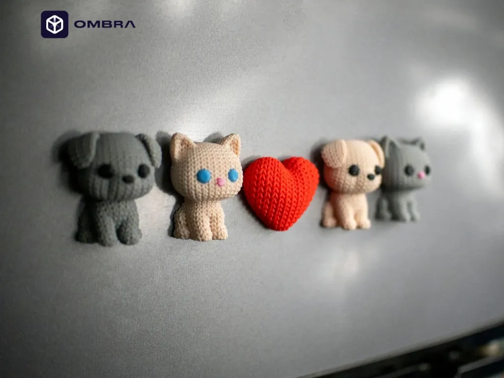 Heart Fridge Magnet - e Kuqe - 2