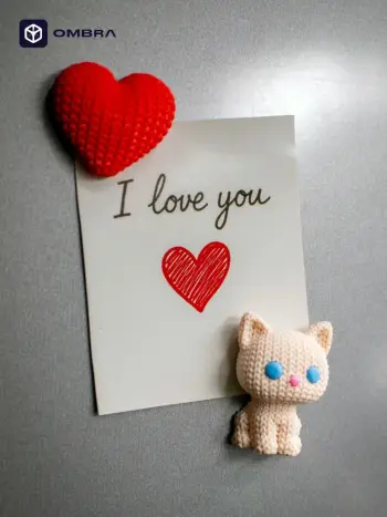 Heart Fridge Magnet - e Kuqe