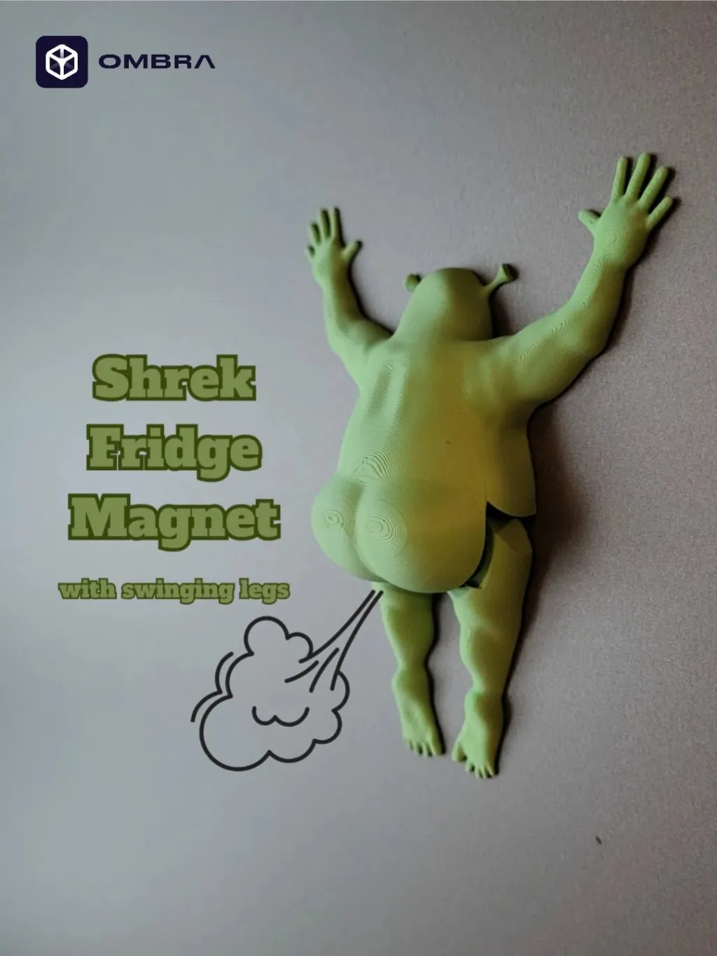 Shrek Fridge Magnet - e gjelbert - 1