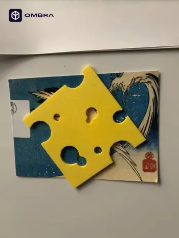 Slice of Cheese - Fridge Magnet e verdhe
