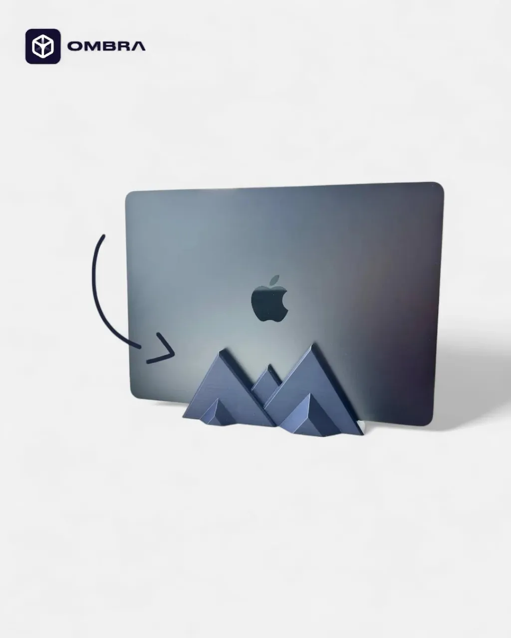 Mbajtëse vertikale për laptop - Marine Blue - 1