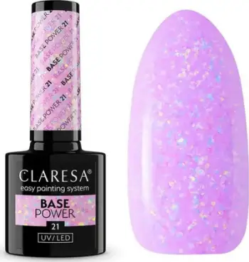 Bazë xheli për thonj Claresa Base Power Shade 21, UV LED, 5 g