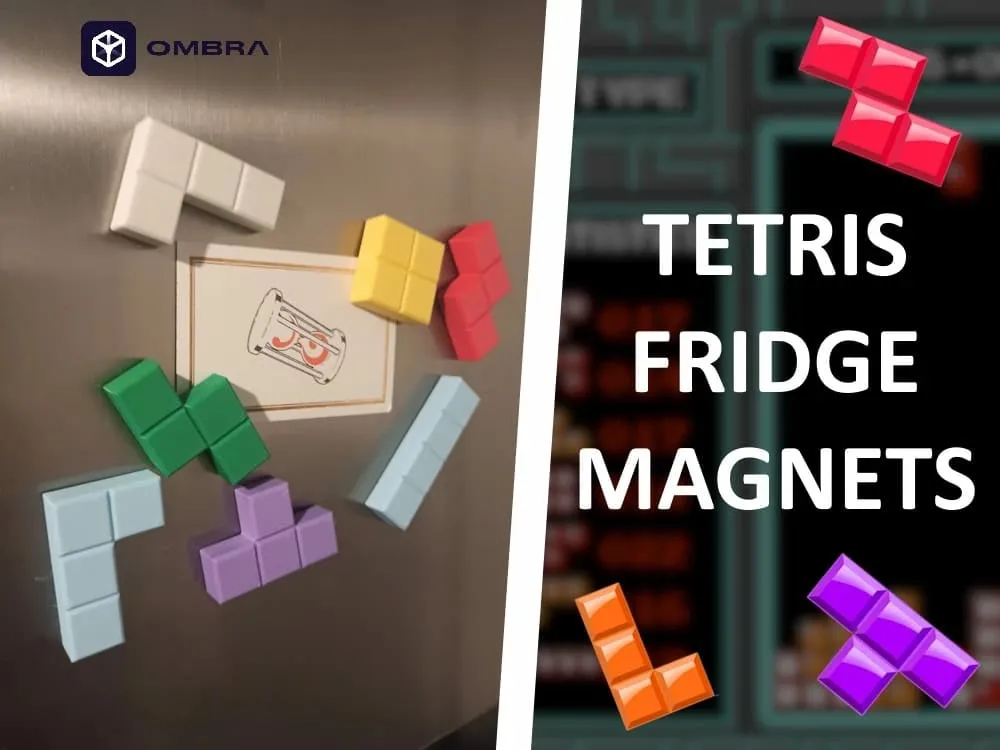 Fridge Magnets : Tetris Block Magnets - 1