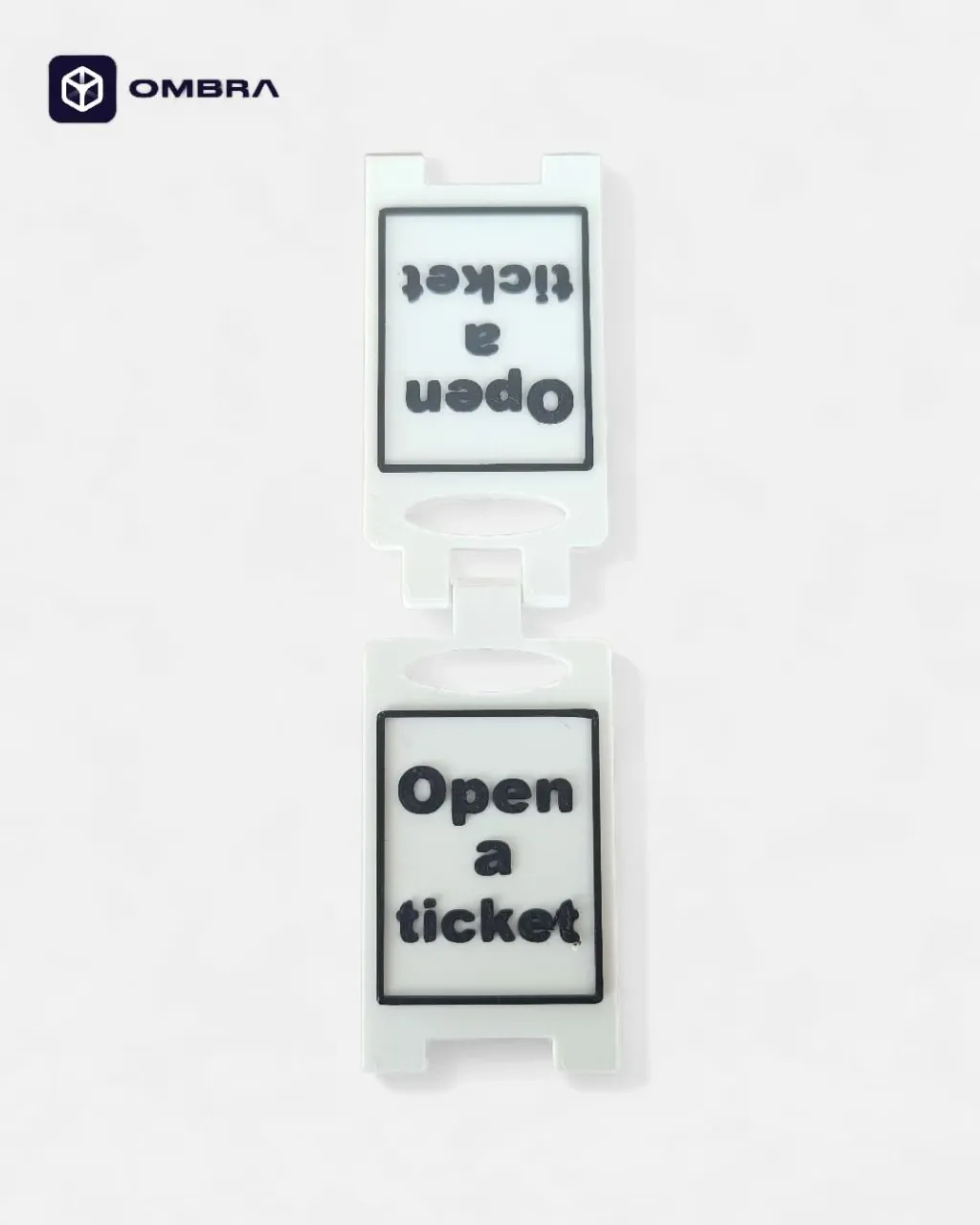 Tabelë "Open a ticket" - bardhe - 2