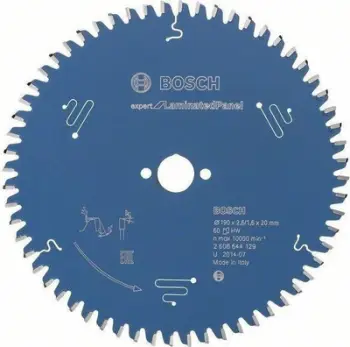 Teh rrethor Bosch 2608644129 EXCBH, 60 dhëmbë, Top Precision, blu