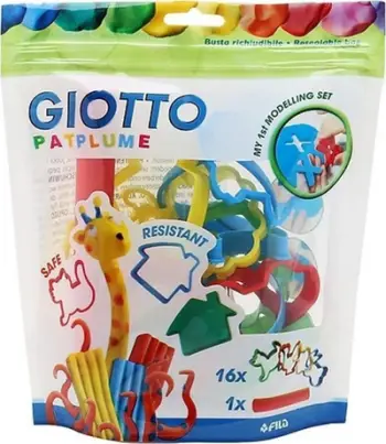 Set kallëpe për plastelinë Giotto, 16 copë, me rrotull, shumëngjyrësh