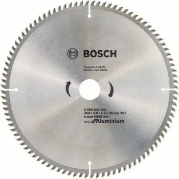 Teh rrethor Bosch Eco Alu 2608644395, 254mm, 30mm, metalik