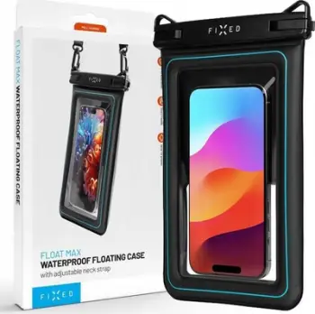 Mbulesë universale për telefon FIXED Float Max, 7.5", IPX8, e zezë