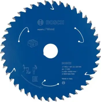 Teh rrethor për dru Bosch Expert 2608644500, 140mm, 42 dhëmbë, i argjentë