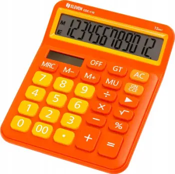 Kalkulator zyre Eleven Office CDC110OR, ekran i madh, portokalli