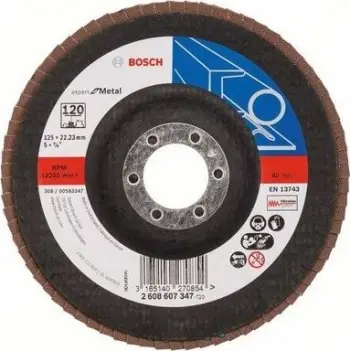 Teh rrethor gërryes Bosch 2608607347, 125 mm, i zi