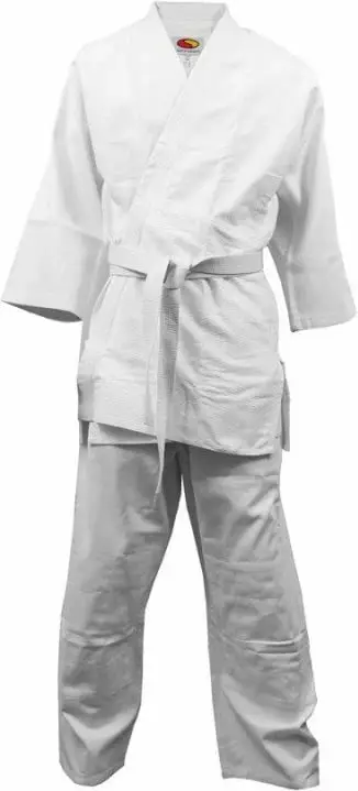 Kimono për xhudo për fëmijë SMJ, i bardhë