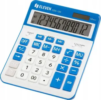 Kalkulator zyre Eleven Office CDC120WH NV, ekran i madh, i bardhë