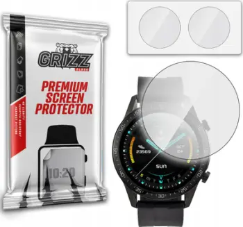 Xham mbrojtës Grizz Watchmark WL13 Hybrid Glass, për orë inteligjente, set 2 copë, transparent